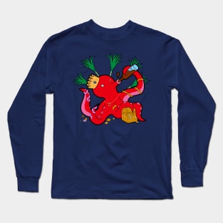 Octupus King Long Sleeve T-Shirt